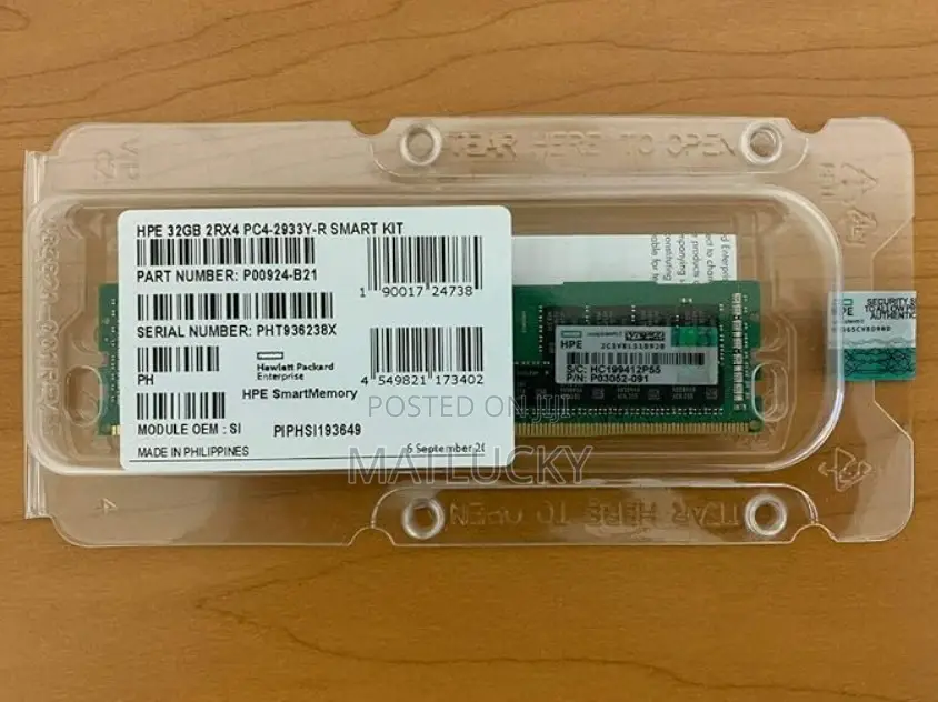 Hpe 32gb (1x32gb) Dual Rank X4 Ddr4‐2933 Cas‐21‐21‐21 Regist