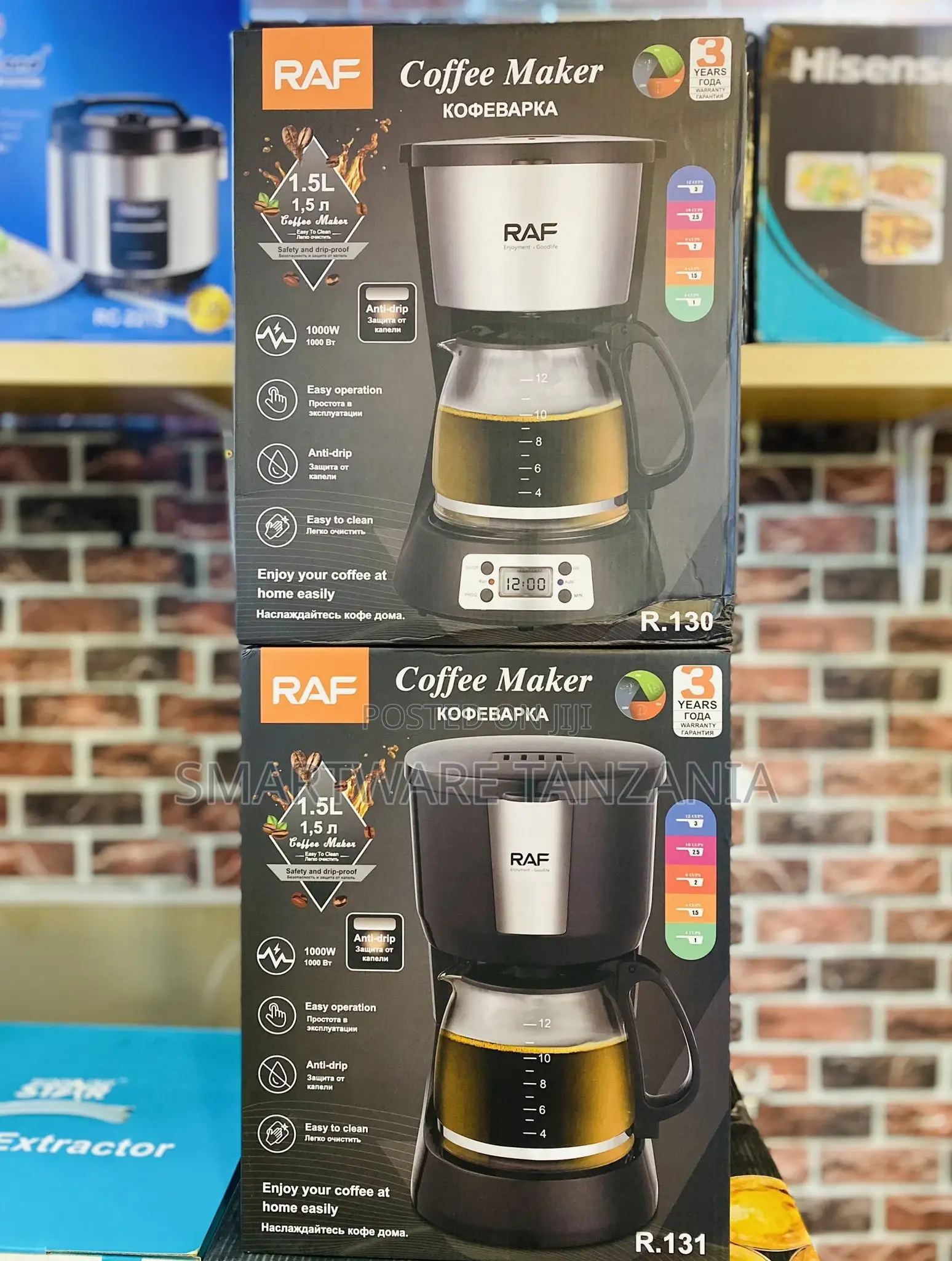 Coffee Machine In Black, Mini Filter Coffee Machine