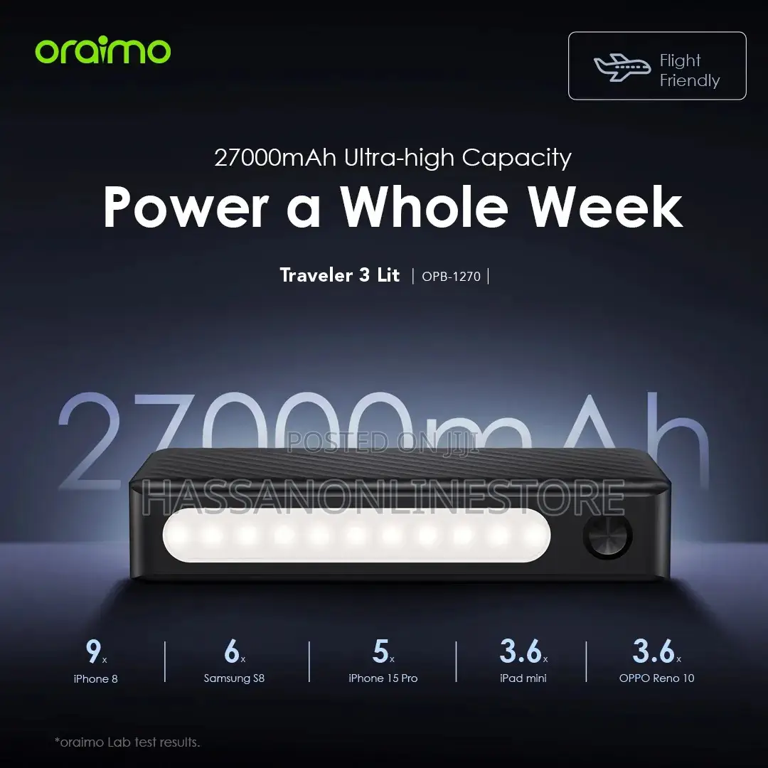 Oraimo Traveler 3 Lit 27000mah 15w Power Bank