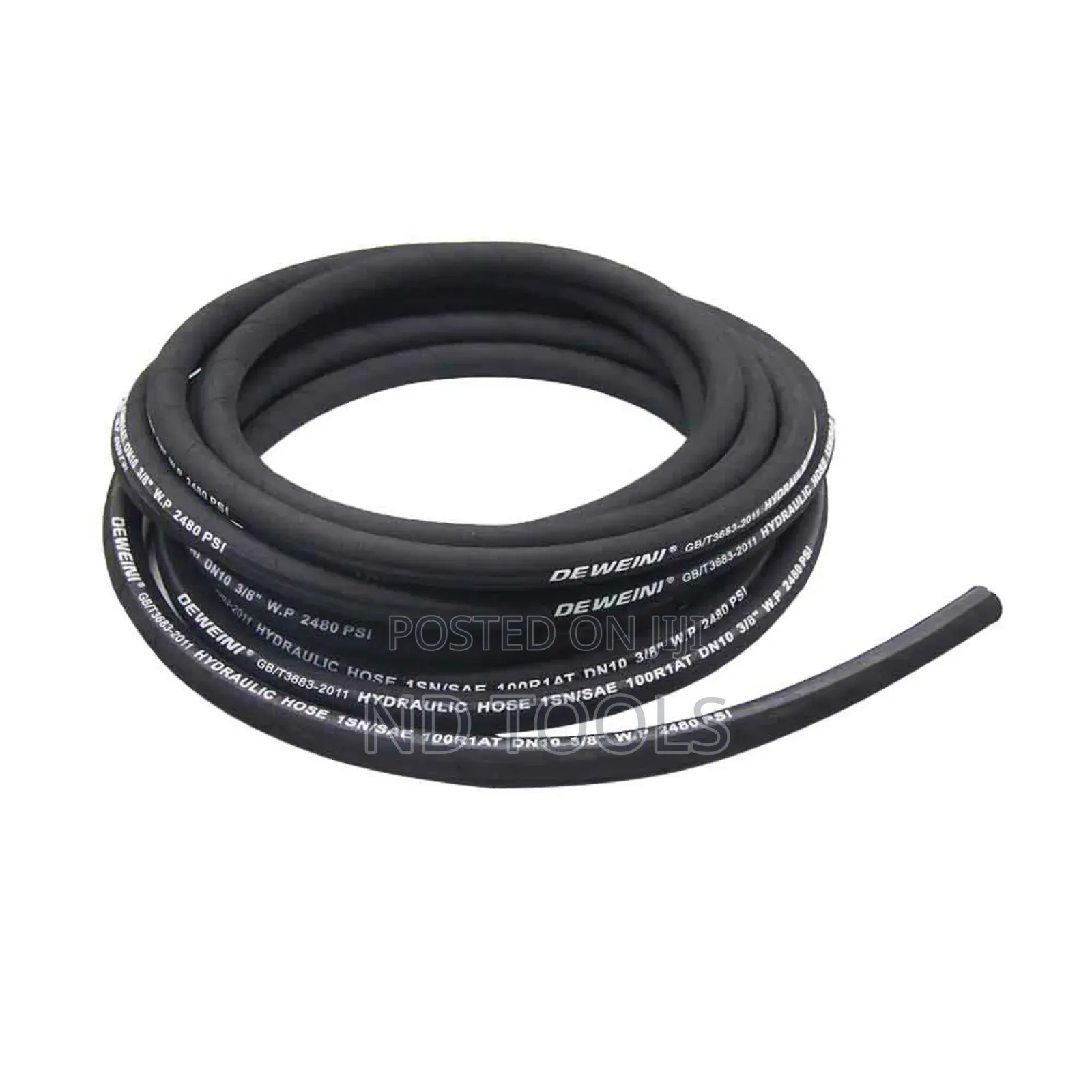 3/8" Hydraulic Hose R2 1m