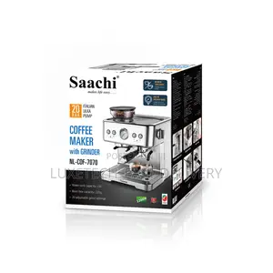 Saachi Coffee Maker With Grinder 20 Bars Pressure Pump