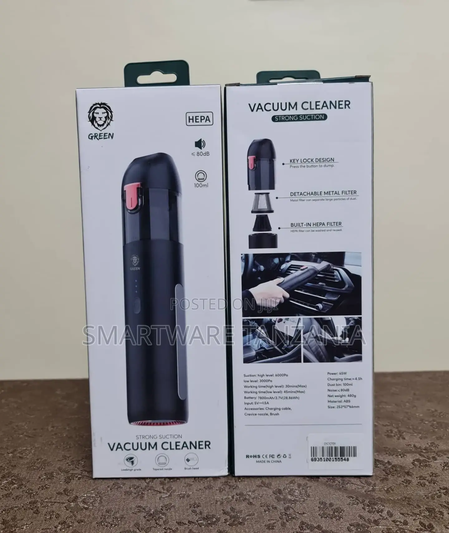 Handheld Vacuum Cleaner, Battery, 7500 Mah Handheld Cleaner