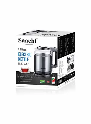 Saachi 1.8L Borosilicate Electric Kettle With LED Indicator