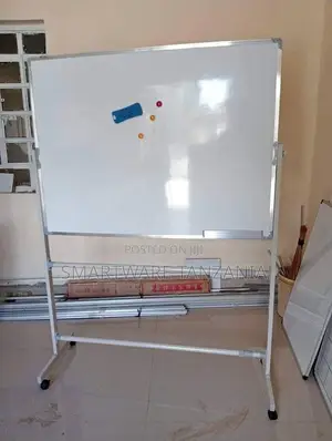 Double Side Mobile Magnetic Rolling Whiteboard On Wheels