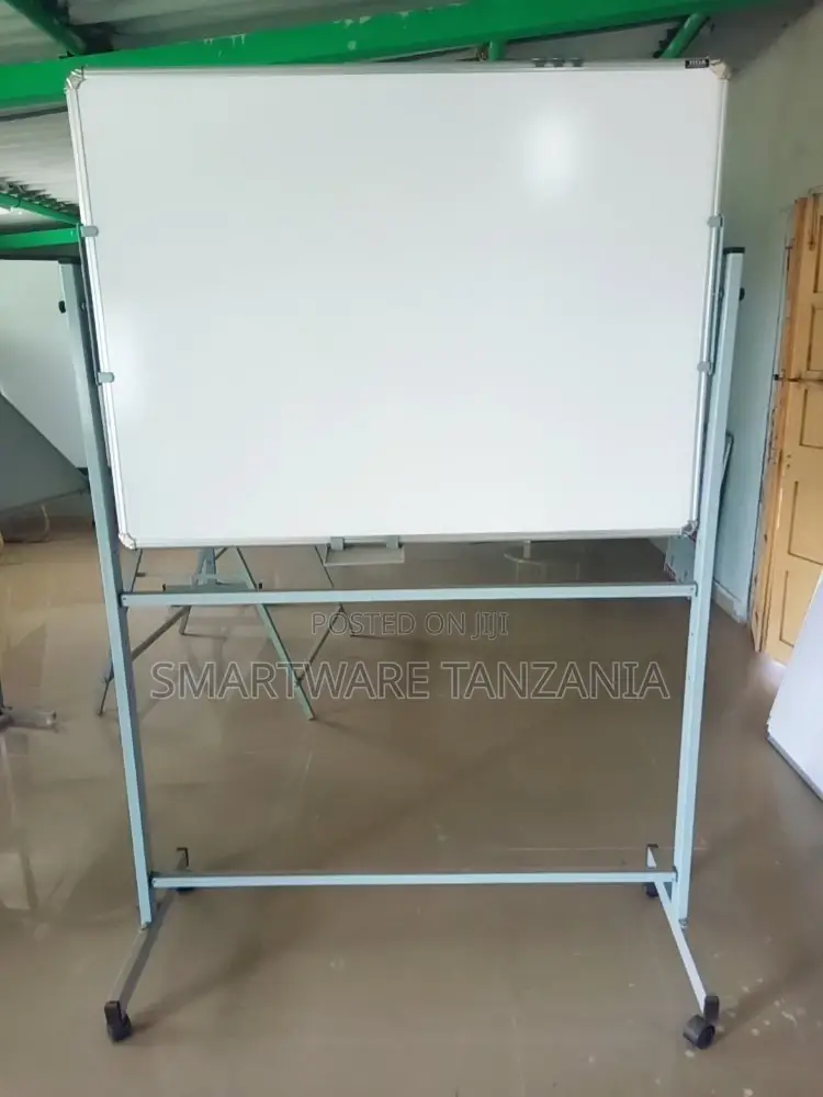 Double Sided Magnetic Dry Erase Whiteboard Height Adjustable