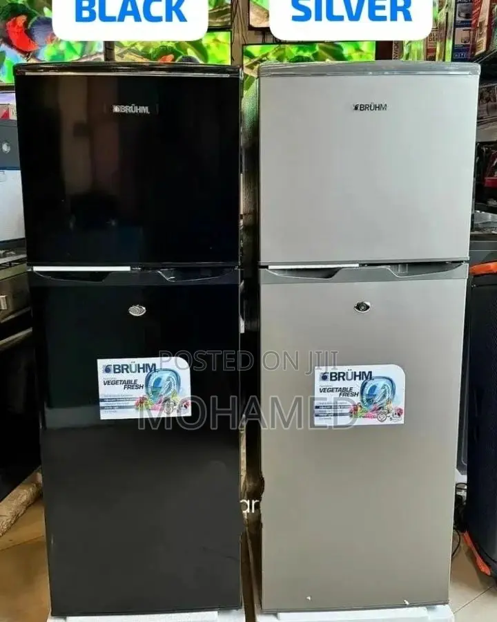 Bruhm Double Door Fridge/Friji 138L