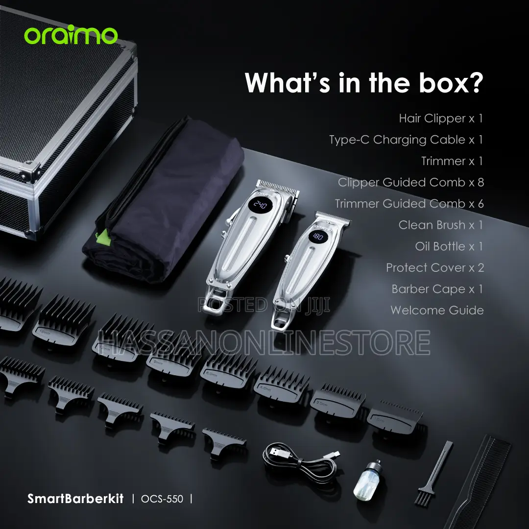 Oraimo Smart Barberkit Super Powerful Motor Barber Kit