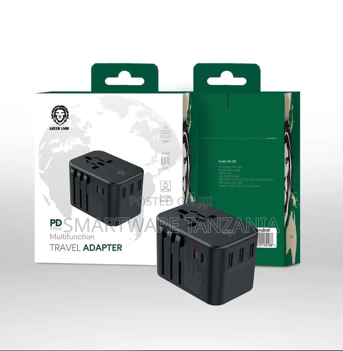 Multifunction Travel Adapter ( 3 USB Port / 2 USB-C ) PD 20W