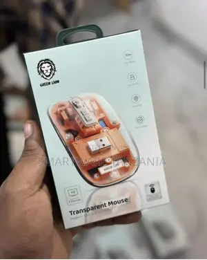 Green Lion Transparent Mouse 2400DPI 400mah - Orange
