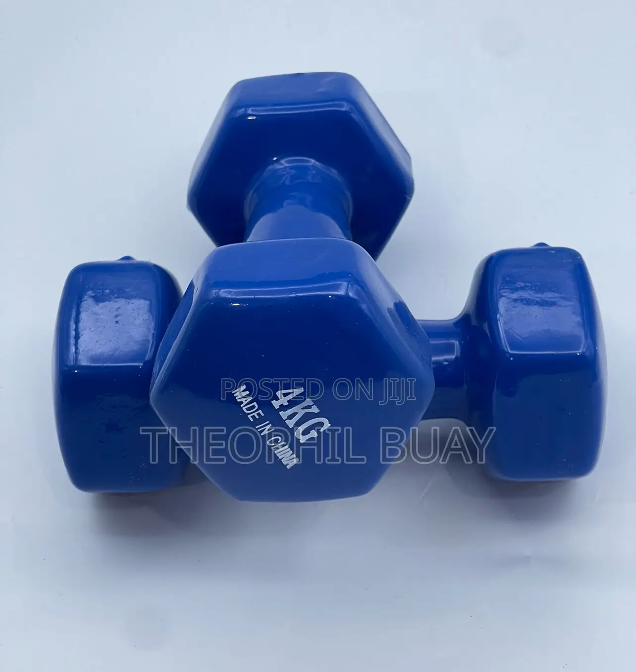 4kg Dumbell Pair/Set With Rubber Surface