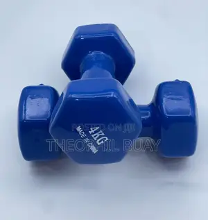 4kg Dumbell Pair/Set With Rubber Surface