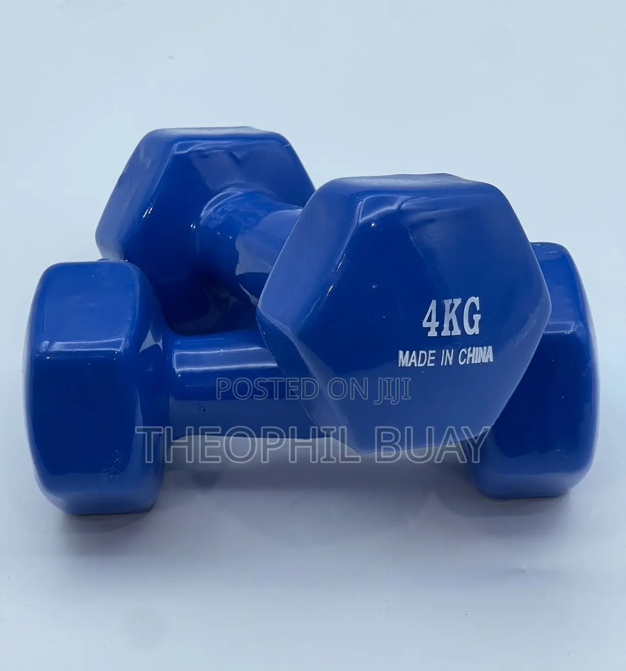 4kg Dumbell Pair/Set With Rubber Surface