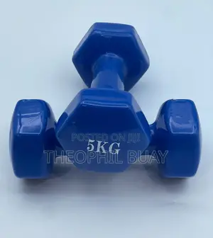 5kg Dumbell Pair/Set With Rubber Surface