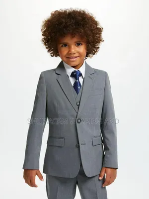 Official Grey Kids Suits| Suti Ya Grey Ya Mtoto