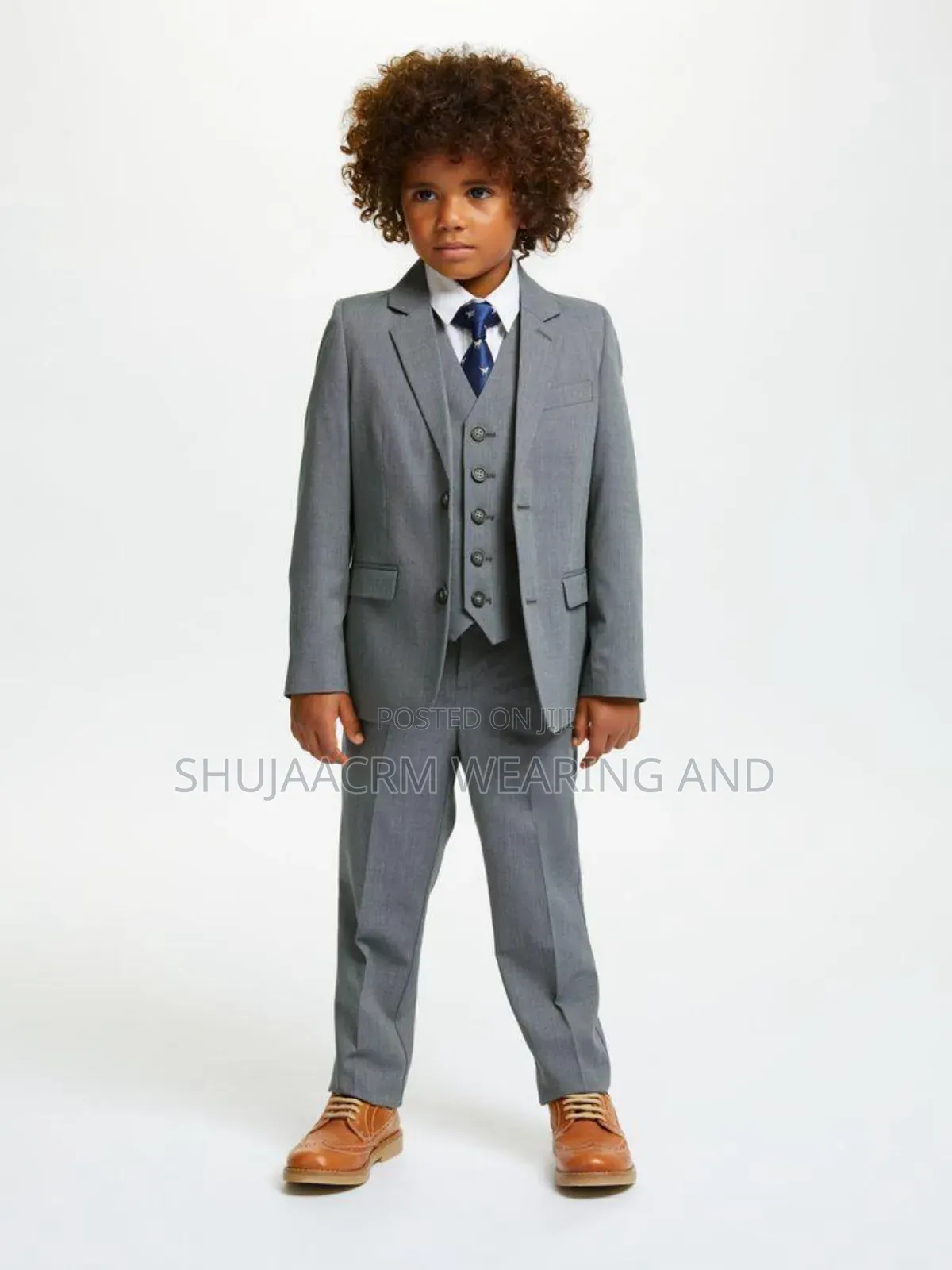 Official Grey Kids Suits| Suti Ya Grey Ya Mtoto