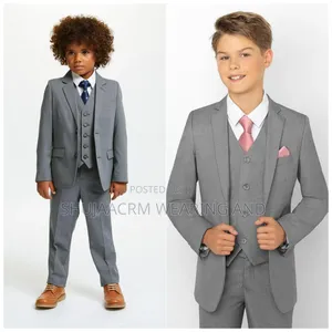 Official Grey Kids Suits| Suti Ya Grey Ya Mtoto