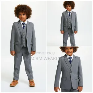 Official Grey Kids Suits| Suti Ya Grey Ya Mtoto