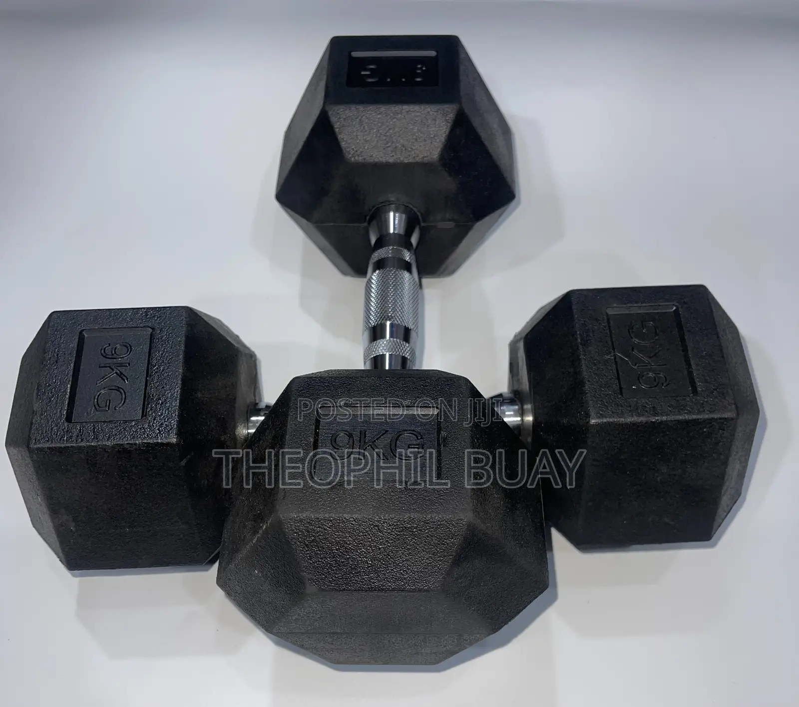 9kgs Pair of Supper Quality Hex Dumbells