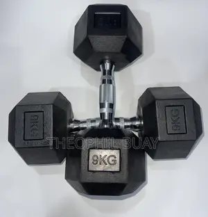 9kgs Pair of Supper Quality Hex Dumbells