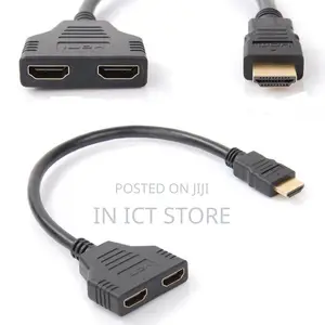 HDMI Male to Dual Twin HDMI Female 1 to 2 Way Splitter