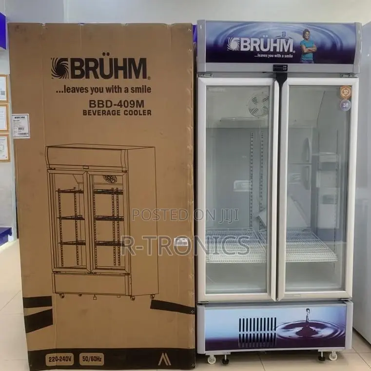 Bruhm Beverage Cooler 409litres Double Door