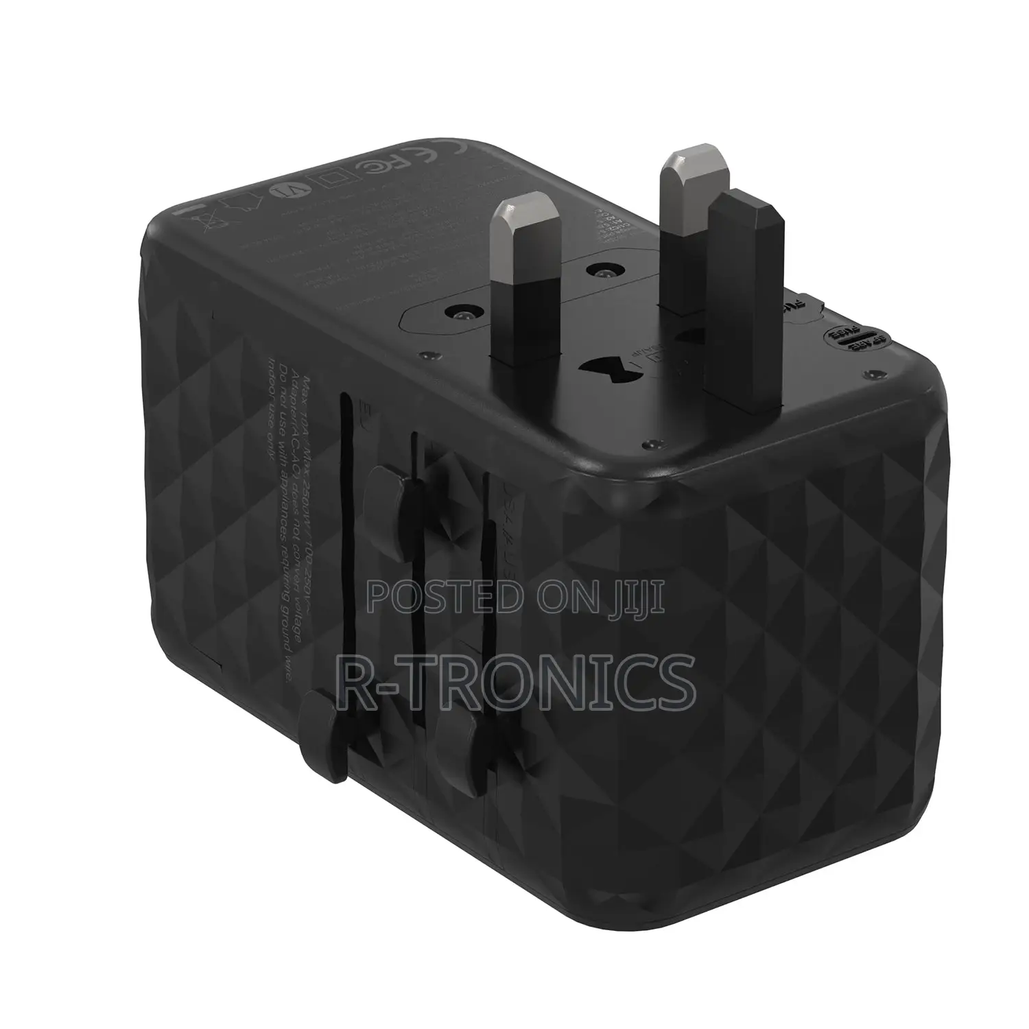 Powerology 100w PD Gan Univeral Travel Adapter Super Charger
