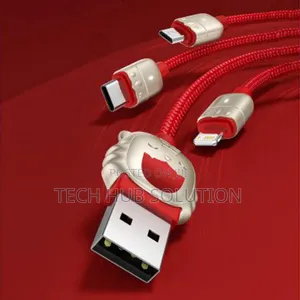 Baseus 3 in 1 Cable 1.2M Red