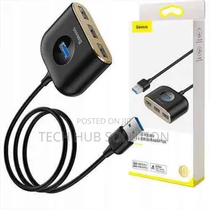 Baseus 4 in 1 USB Hub 1M Black