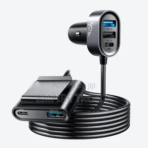 JR-CL05 5 Multi-Port (2 PD + 3 QC3.0) Fast Car Charger