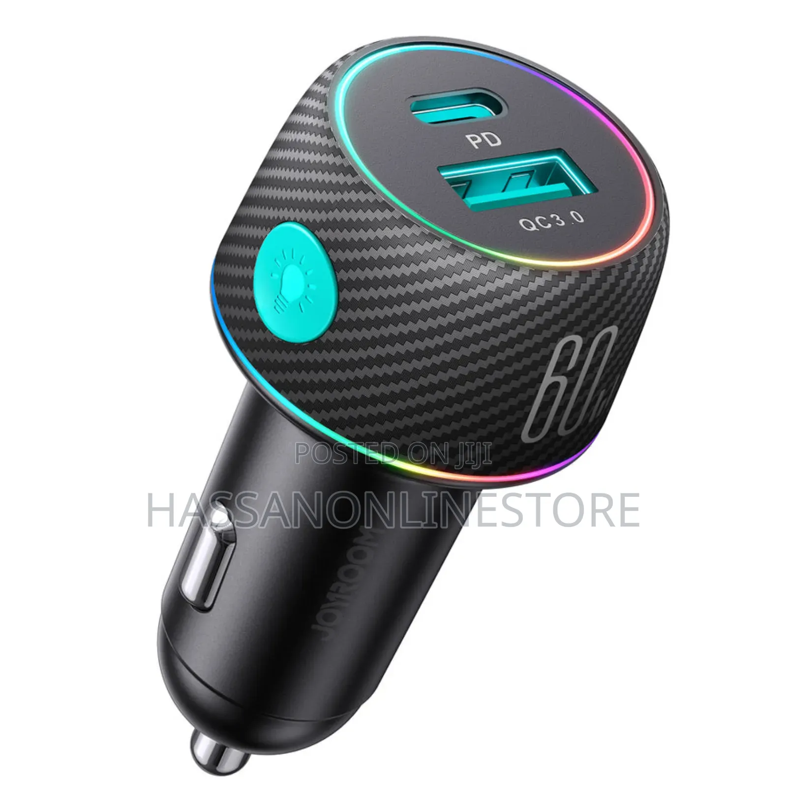 Joyroom JR-CCN01 60W 1A+1C Multi-color Car Charger