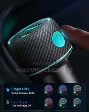Joyroom JR-CCN01 60W 1A+1C Multi-color Car Charger