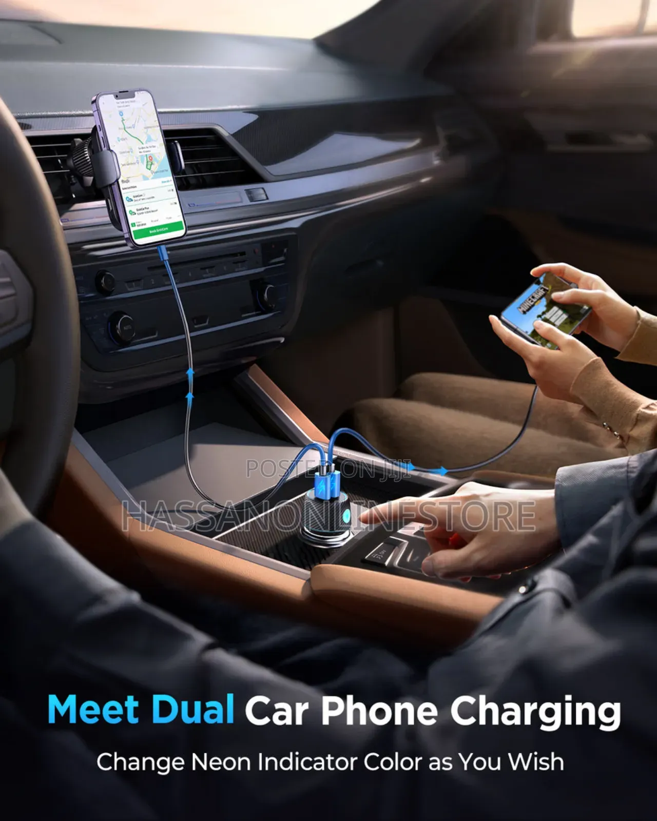Joyroom JR-CCN01 60W 1A+1C Multi-color Car Charger