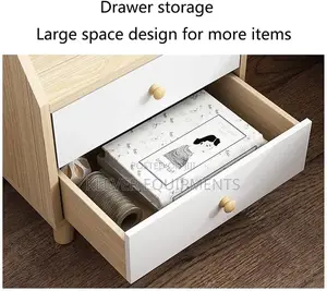 Simple Modern Bedside Table With Cabinets