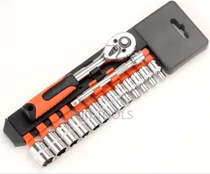 Socket And Handle Set 1/4"