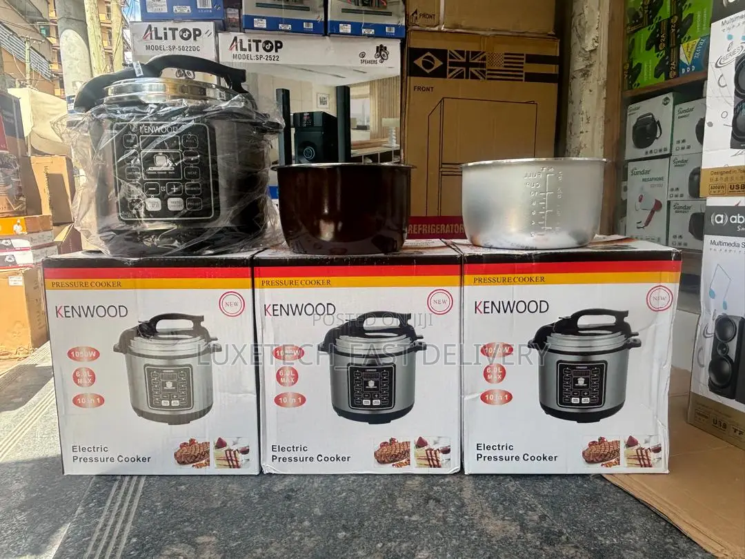 Kenwood Pressure Cooker 6l With 2 Pots/Sufuria Mbili