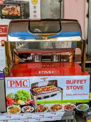 PMC Buffet Stoves/Serving Dishes Silver and Gold 11litres