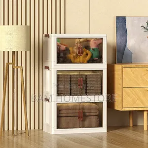 Portable Foldable Collapsible Storage Box Rack