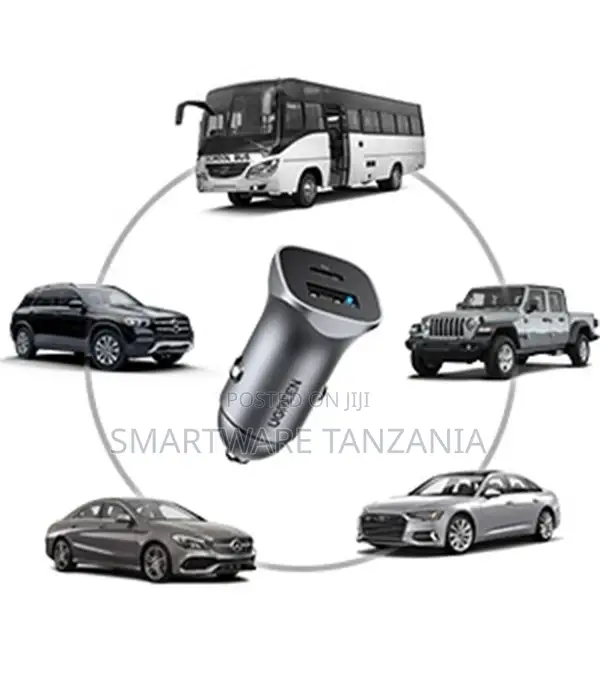 Ugreen Dual USB Car Charger Space Grey