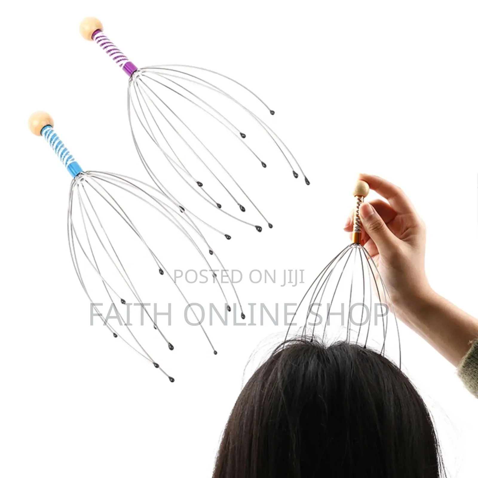 1pc Head Massager Scratcher Scalp Neck Release Relax Stress.