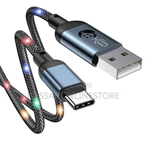 Joyroom 1230N16 Typec 2.4A USBA Voice Control LED 1.2 Meter