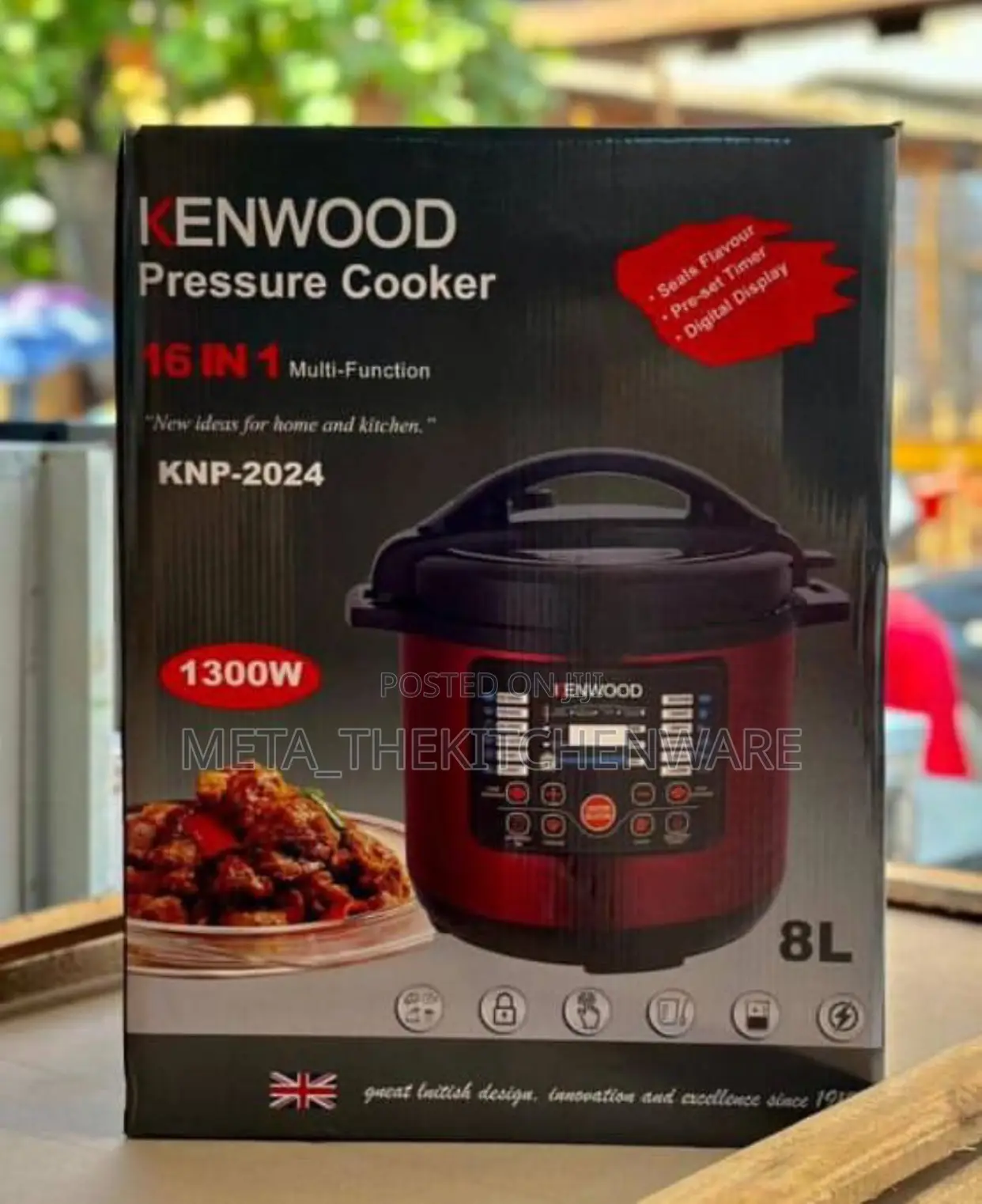 Kenwood 16 in 1 Electric Pressure Cooker 8l