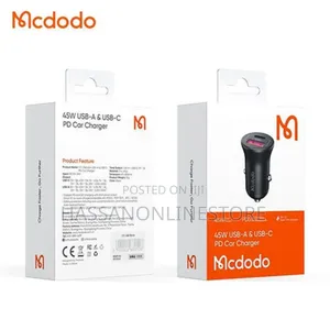 McDodo CC‐2680 1xusb 1xtype-C 45W PD Car Charger