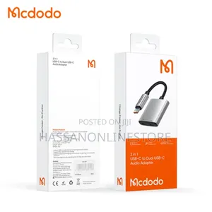 McDodo 2 in 1 USB-C to Dual USB-C Audio Adapter