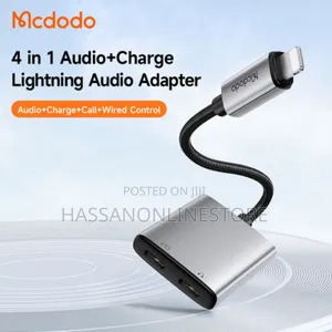 McDodo CA-556 2 in 1 Lightning to Dual USB-C Audio Adapter