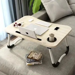 Portable Laptop Desk For Bed Desk Bed Table Tray, Cup Slot