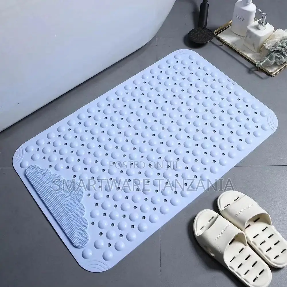 Rubber Bath Mat With Suction Cup for Bathtub and Shower Bath