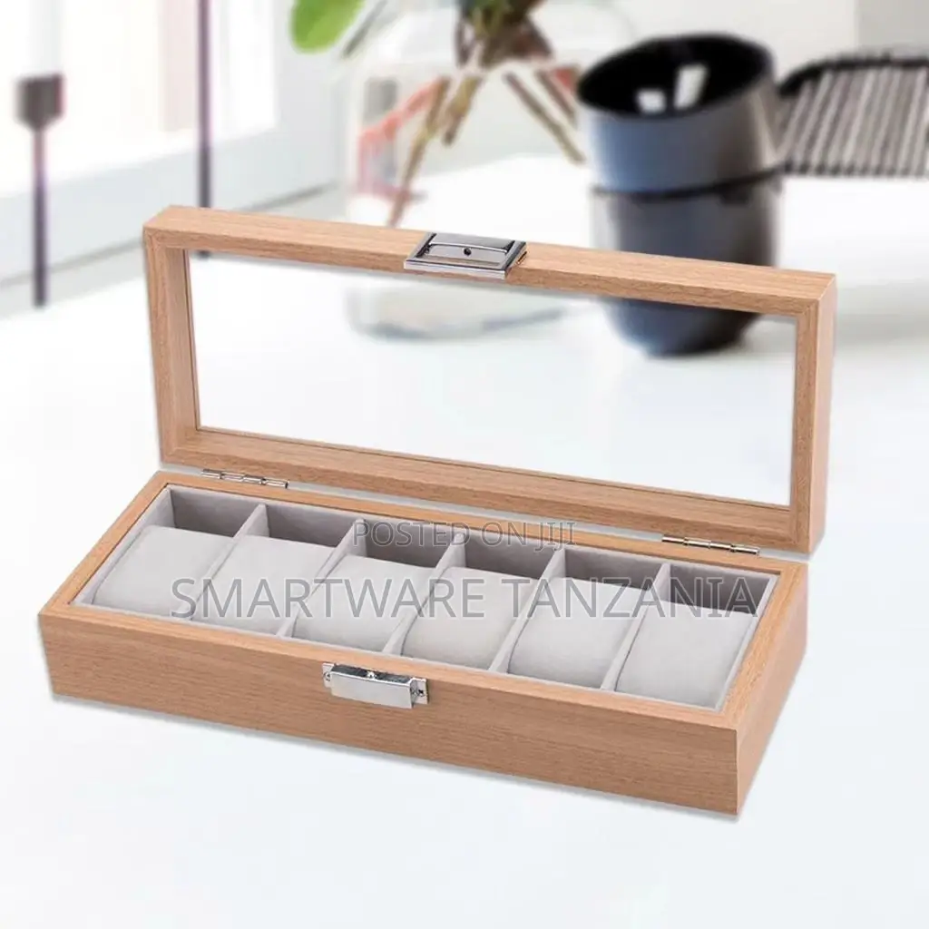 Watch Display Case, Wood Watch Collector Display Storage Box