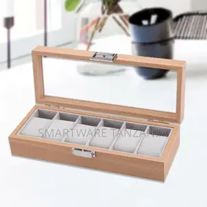 Watch Display Case, Wood Watch Collector Display Storage Box