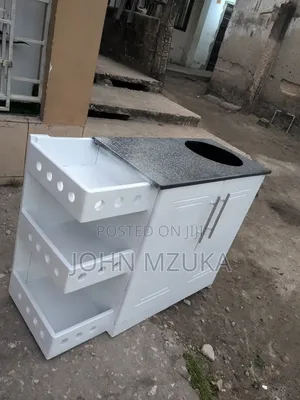 Kitchen Cabinet, Milango Mitatu Plus One Tray Side, Cheap