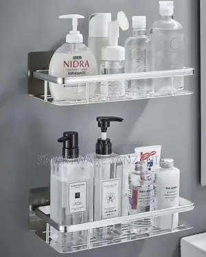 Shower Rectangle Shelf Wall Mounted Bath Shower Shelf Basket